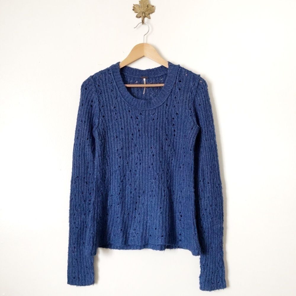 Free People Wool blend loose knit sweater